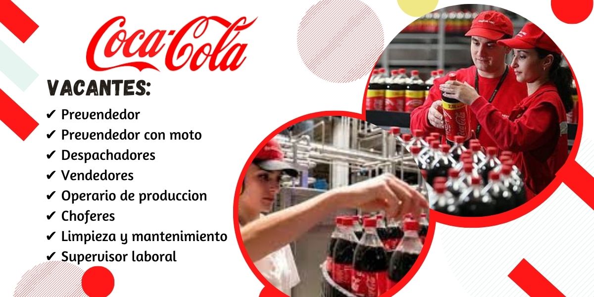 Buscamos personal para la empresa COCA COLA - Ofertas Laborales